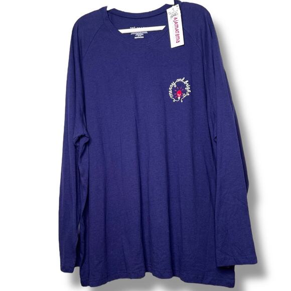 NWT Men's Pajamarama Christmas Merry and Bright Long Sleeve Shirt 2XLT - Picture 2 of 8